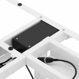 Kampinis stalo rėmas su elektriniu aukščio reguliavimu 60-125 cm - baltas