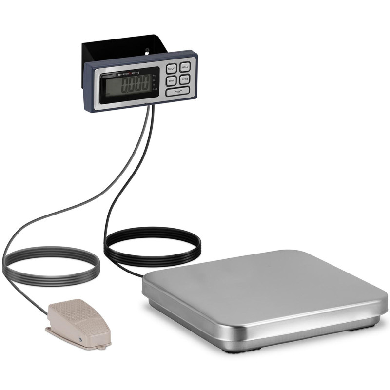 Picos virtuvės maisto svarstyklės su pedalu LCD 5 kg / 1 g 32 x 31 cm