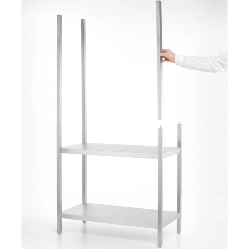 Metalinė laikymo lentyna su 5 lentynomis 900 x 450 x 1800 mm - Hendi 813041