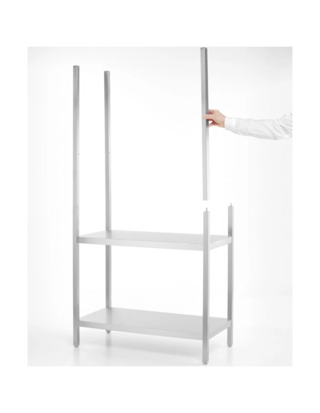 Metalinė laikymo lentyna su 5 lentynomis 900 x 450 x 1800 mm - Hendi 813041 Metalinė laikymo lentyna su 5 lentynomis 900 x 450 x 1800 mm - Hendi 813041