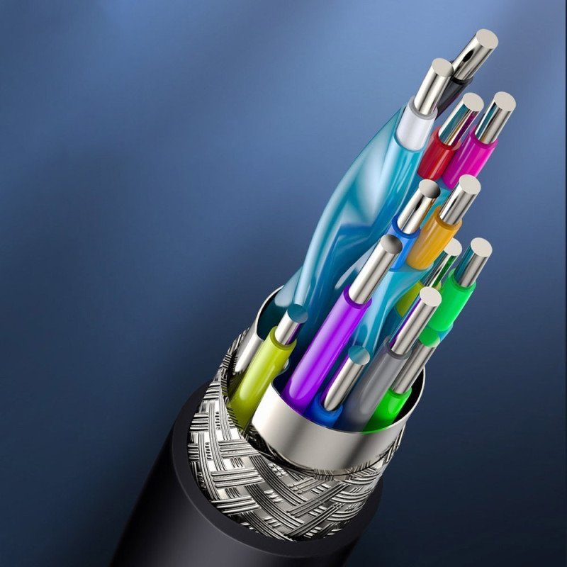 Kabelis HDMI 2.0 4K 60 Hz 3D HDR 18 Gbps 2 m juodas