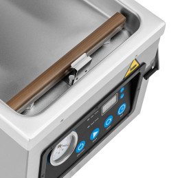 Kamerinė vakuuminio maisto pakavimo mašina, plotis 26 cm 103 l/min 1 baras 1000 W