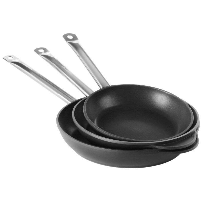Profi Line indukcinė keptuvė pagaminta iš aliuminio, padengto titano skersmeniu. 280 mm – Hendi 629253