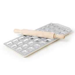 Forma su kočėlu klasikiniams Ravioli koldūnams gaminti 36 vnt - Hendi 975534