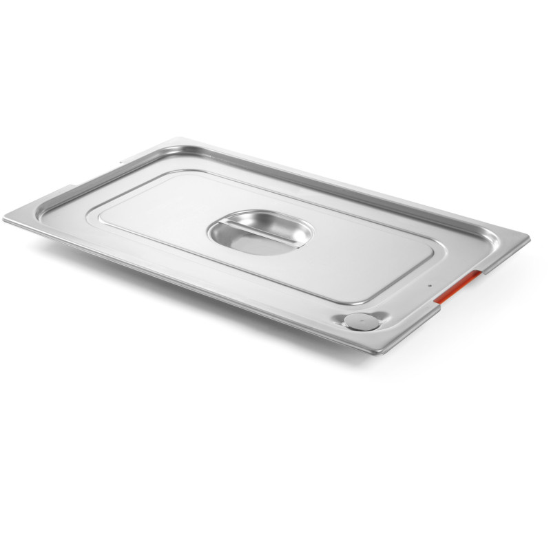 Dangtis GN konteineriui Profi Line su silikonine tarpine ir išpjova GN1/2 rankenoms 265x325mm plienas - Hendi 804322