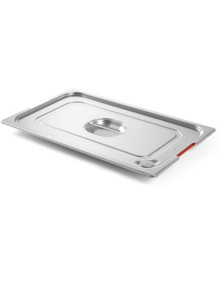 Dangtis GN konteineriui Profi Line su silikonine tarpine ir išpjova GN1/2 rankenoms 265x325mm plienas - Hendi 804322