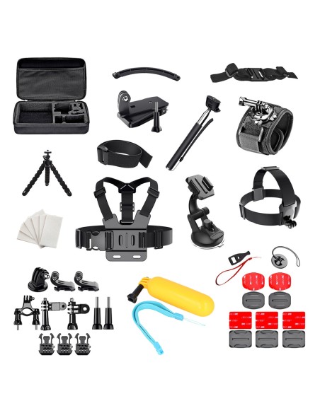 Priedai GoPro SJCAM sporto kameroms Set 50in1 Priedai GoPro SJCAM sporto kameroms Set 50in1