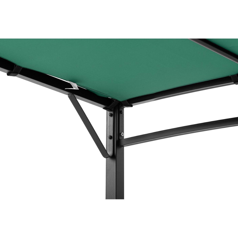 Sodo stogo danga laisvai pastatoma pavėsinė 4 x 3 x 2,5 m žalia