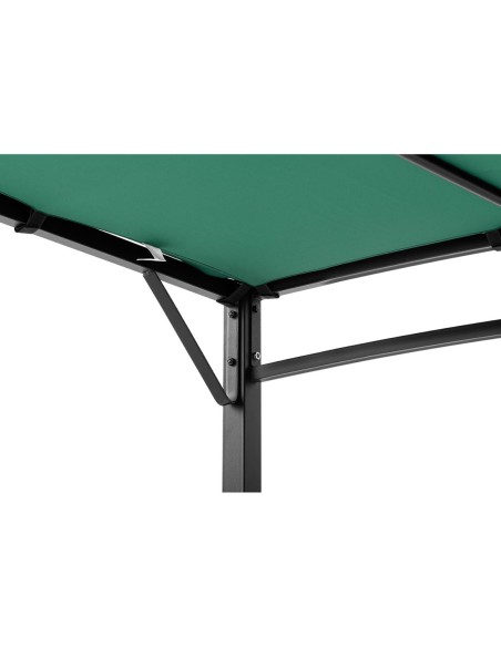 Sodo stogo danga laisvai pastatoma pavėsinė 4 x 3 x 2,5 m žalia Sodo stogo danga laisvai pastatoma pavėsinė 4 x 3 x 2,5 m žalia