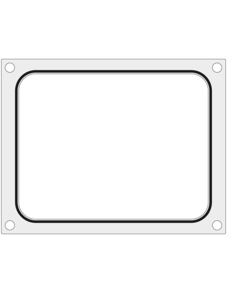 Formos matrica MCS suvirinimo aparatams padėklui be padalijimo 227x178 mm - Hendi 805442