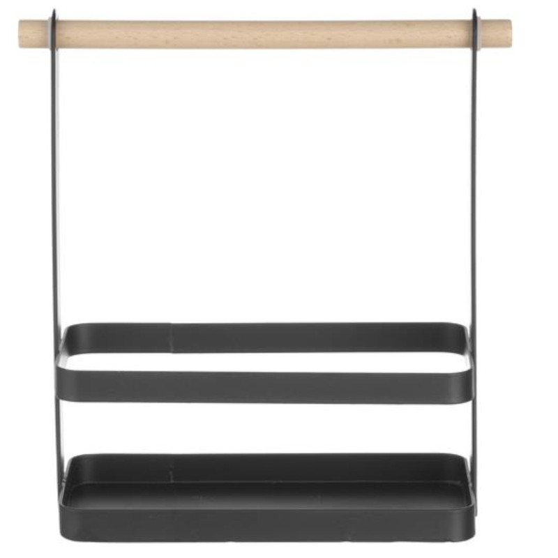 Organizatoriaus stalo prieskonių krepšelis su medine rankena 23x10x24 cm - Hendi 427040