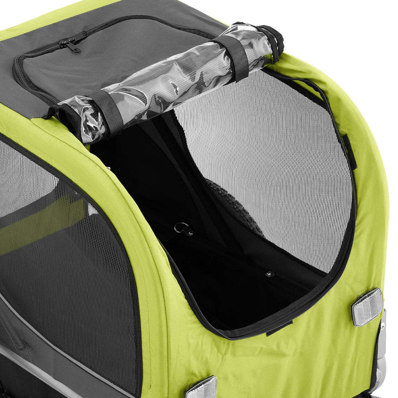 Dviračių transportavimo priekaba šunims ir gyvūnams iki 20 kg + tentas