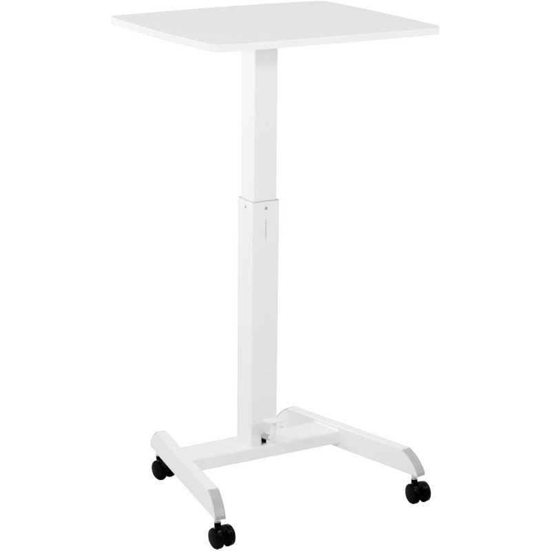 Stalinio nešiojamojo kompiuterio stovas reguliuojamas ant ratukų 60 x 52 cm 760 - 1130 mm