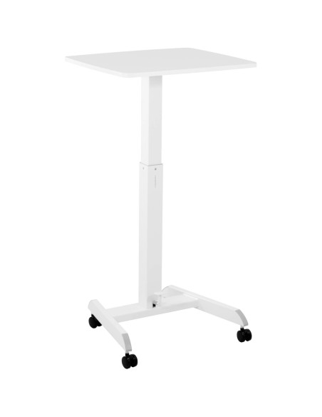 Stalinio nešiojamojo kompiuterio stovas reguliuojamas ant ratukų 60 x 52 cm 760 - 1130 mm Stalinio nešiojamojo kompiuterio stovas reguliuojamas ant ratukų 60 x 52 cm 760 - 1130 mm