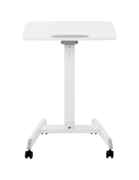 Stalinio nešiojamojo kompiuterio stovas reguliuojamas ant ratukų 60 x 52 cm 760 - 1130 mm Stalinio nešiojamojo kompiuterio stovas reguliuojamas ant ratukų 60 x 52 cm 760 - 1130 mm