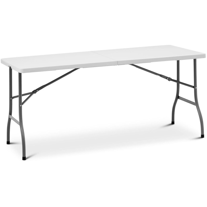 Baltas sulankstomas sodo maitinimo stalas iki 150 kg 152 x 70 x 74 cm
