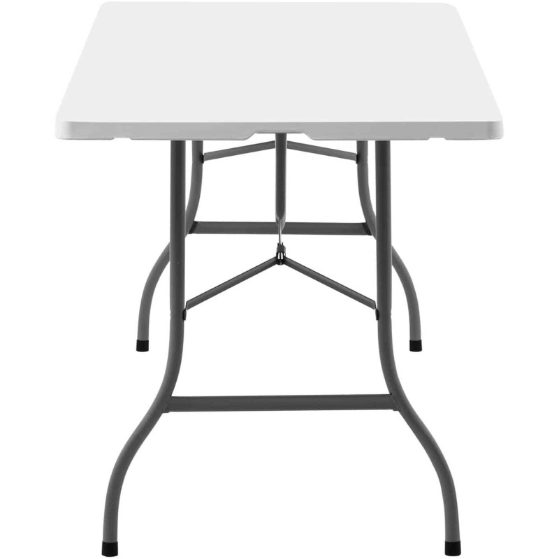 Baltas sulankstomas sodo maitinimo stalas iki 150 kg 152 x 70 x 74 cm