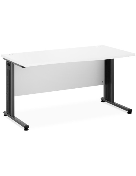 Kompiuterio stalas ant metalinio rėmo 140 x 73,5 balta ir pilka Kompiuterio stalas ant metalinio rėmo 140 x 73,5 balta ir pilka
