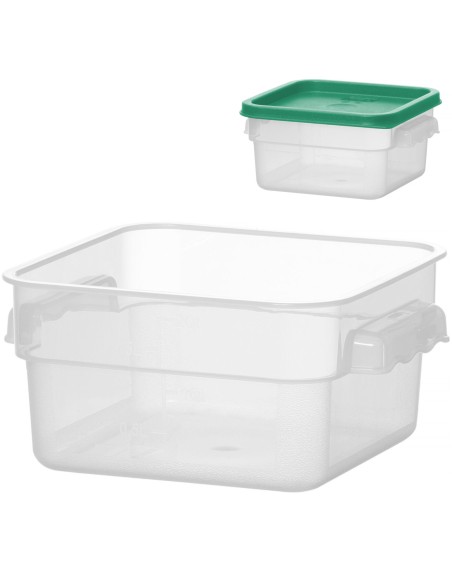 Maisto saugojimo indas su 1,9 l svarstykle 190 x 190 x 95 mm - Hendi 870907 Maisto saugojimo indas su 1,9 l svarstykle 190 x 190 x 95 mm - Hendi 870907