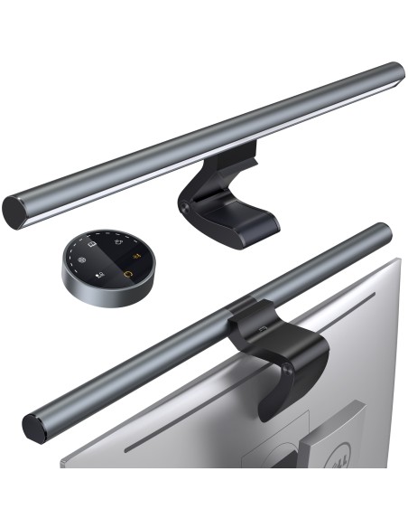 Bevielis LED lempos ekrano apšvietimo monitorius Elesense juodas - RINKINYS iš 2 vnt. Bevielis LED lempos ekrano apšvietimo monitorius Elesense juodas - RINKINYS iš 2 vnt.