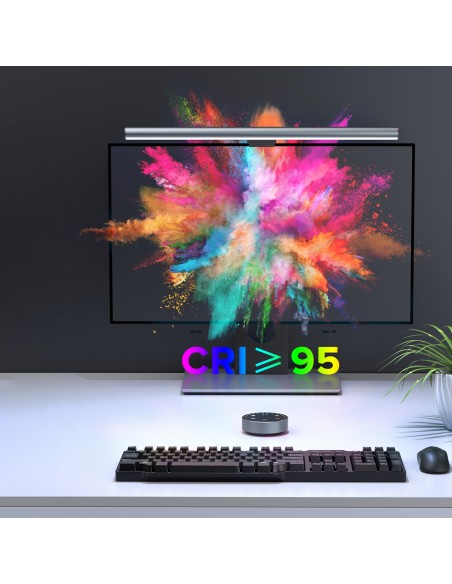 Bevielis LED lempos ekrano apšvietimo monitorius Elesense juodas - RINKINYS iš 2 vnt. Bevielis LED lempos ekrano apšvietimo monitorius Elesense juodas - RINKINYS iš 2 vnt.