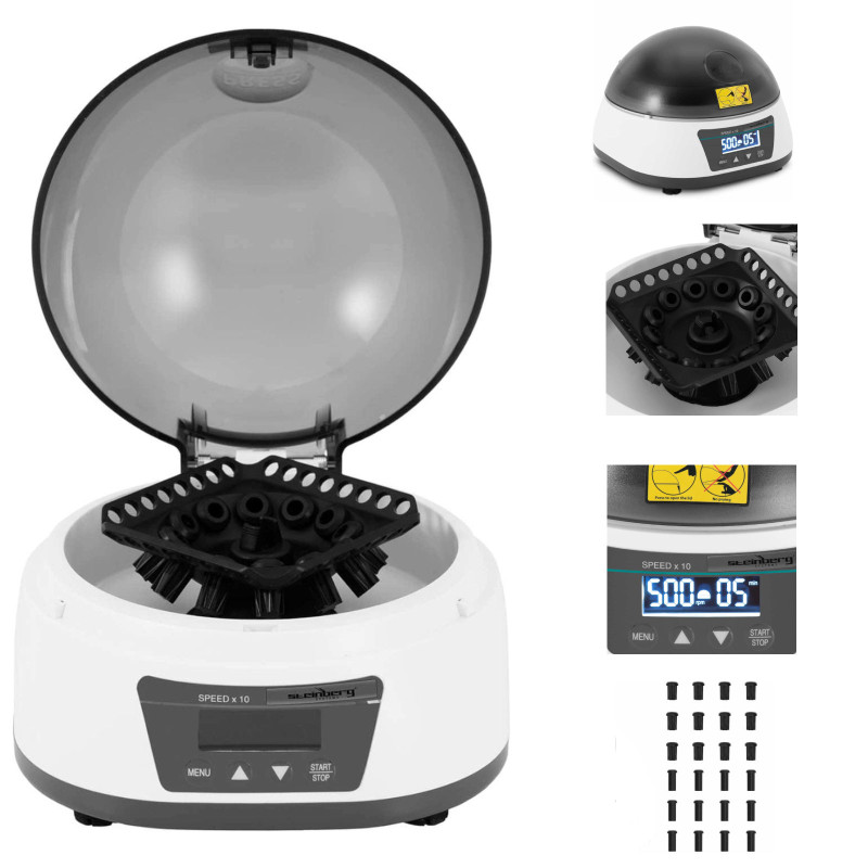 Laboratorinė centrifuga 12 mėgintuvėlių rotoriui 2in1 5000 aps./min 20 W