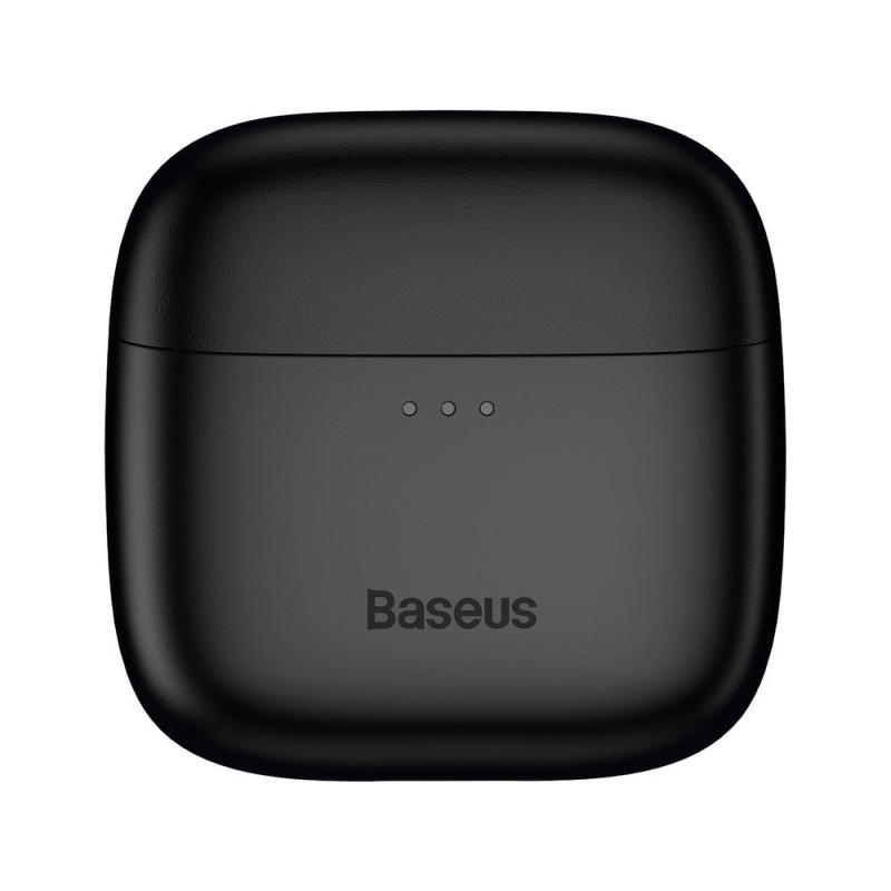 Belaidės Bluetooth 5.0 TWS į ausis įdedamos ausinės, atsparios vandeniui IPX5 E8 juodos spalvos