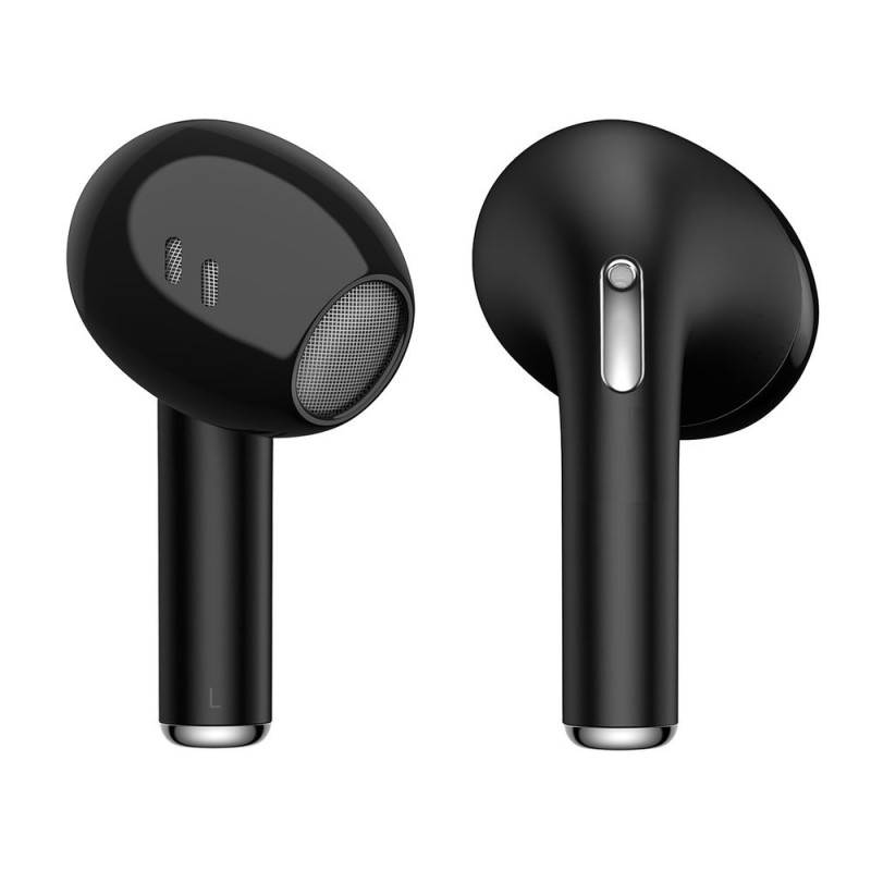 Belaidės Bluetooth 5.0 TWS į ausis įdedamos ausinės, atsparios vandeniui IPX5 E8 juodos spalvos
