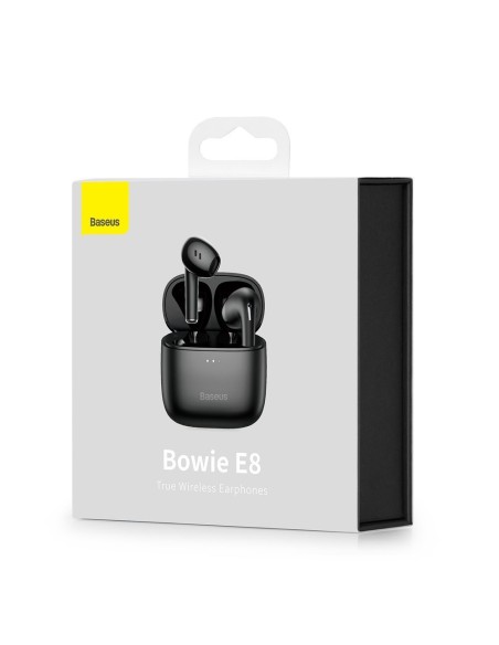 Belaidės Bluetooth 5.0 TWS į ausis įdedamos ausinės, atsparios vandeniui IPX5 E8 juodos spalvos Belaidės Bluetooth 5.0 TWS į ausis įdedamos ausinės, atsparios vandeniui IPX5 E8 juodos spalvos