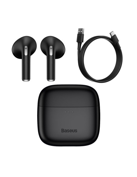 Belaidės Bluetooth 5.0 TWS į ausis įdedamos ausinės, atsparios vandeniui IPX5 E8 juodos spalvos Belaidės Bluetooth 5.0 TWS į ausis įdedamos ausinės, atsparios vandeniui IPX5 E8 juodos spalvos