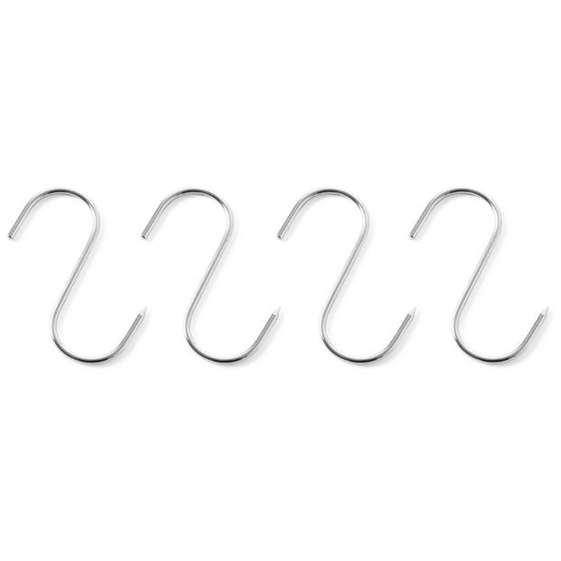 Parduotuvės mėsos kabliukai 4 vnt 130x5mm - Hendi 513552 Parduotuvės mėsos kabliukai 4 vnt 130x5mm - Hendi 513552