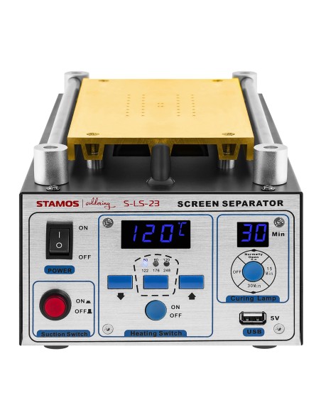 Šildytuvo aptarnavimo separatorius, skirtas remontuoti iki 8 colių LCD ekranus Stamos Soldering S-LS-23 Šildytuvo aptarnavimo separatorius, skirtas remontuoti iki 8 colių LCD ekranus Stamos Soldering S-LS-23