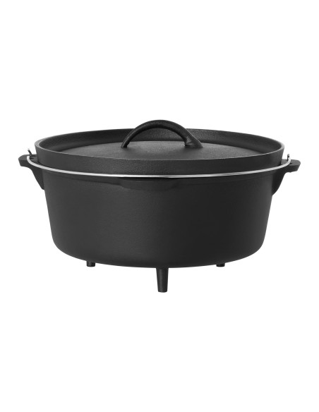 Katilinis ketaus medžioklės puodas laužo griliui sk. 37cm 10,75L + PĖDOS Katilinis ketaus medžioklės puodas laužo griliui sk. 37cm 10,75L + PĖDOS