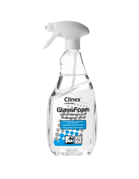 Profesionalios putos veidrodinio stiklo plovimui be dryžių ir dėmių CLINEX Glass Foam 650ML Profesionalios putos veidrodinio stiklo plovimui be dryžių ir dėmių CLINEX Glass Foam 650ML