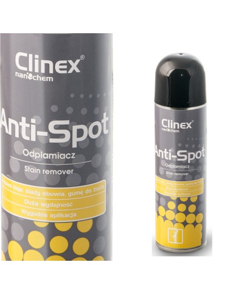 Dėmių valiklis kilimams ir minkštiems baldams pašalina kramtomosios gumos deguto vašką CLINEX Anti-Spot 250ML Dėmių valiklis kilimams ir minkštiems baldams pašalina kramtomosios gumos deguto vašką CLINEX Anti-Spot 250ML