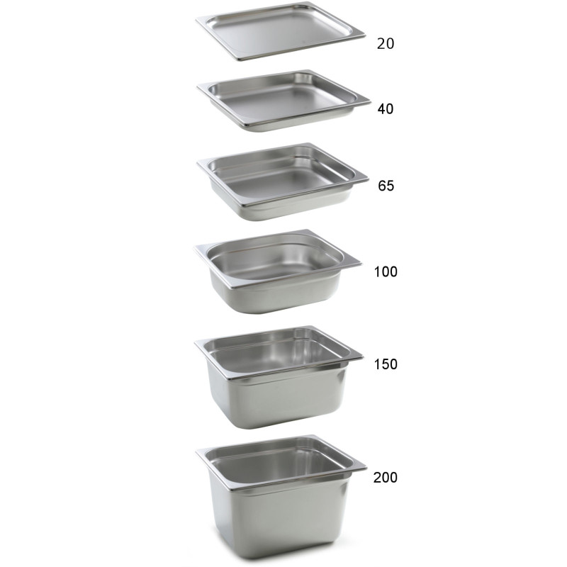 GN 2/1 nerūdijančio plieno konteineris Profi Line aukštis 100 mm - Hendi 801123