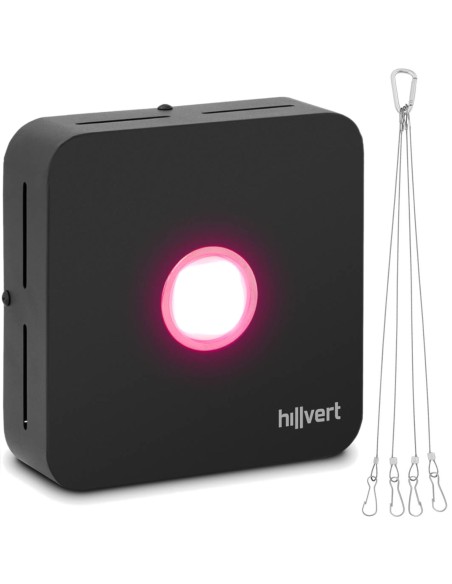 Augalų augimo lempa viso spektro 20 x 20 cm 1 LED 50 W juoda Augalų augimo lempa viso spektro 20 x 20 cm 1 LED 50 W juoda
