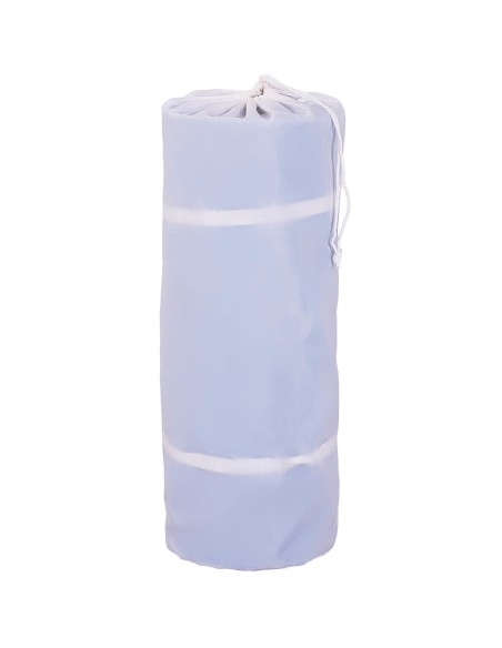 Čiužinio kilimėlis akrobatinis pripučiamas gimnastikos takelis 600 x 100 x 20 cm mėlyna ir balta