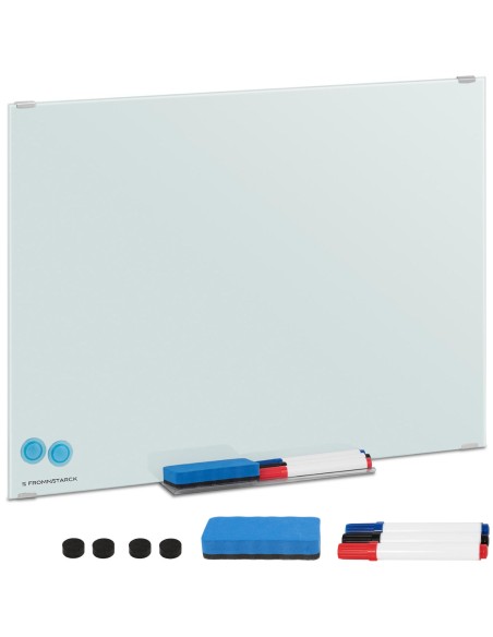 Sausai šluostyti balto stiklo magnetinės lentos RINKINYS 60x45 cm Sausai šluostyti balto stiklo magnetinės lentos RINKINYS 60x45 cm