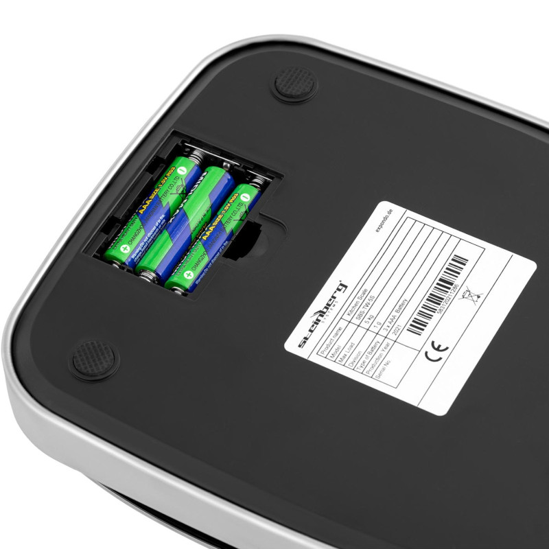 LCD plieno elektroninės stalo svarstyklės 15 x 15 cm 5 kg / 1 g