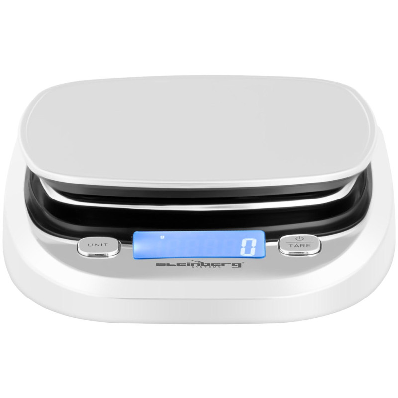 LCD plieno elektroninės stalo svarstyklės 15 x 15 cm 5 kg / 1 g
