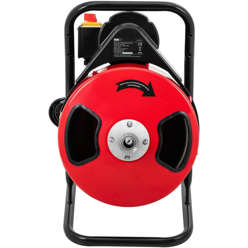 Drag valiklis elektrinio vamzdžio spiralė su būgno skersmeniu. 32-100mm 390W 1486rpm