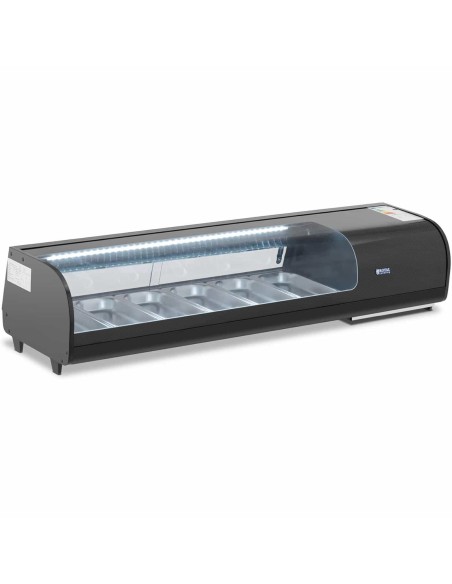 Šaldoma suši vitrina su LED apšvietimu 6 x GN 1/3