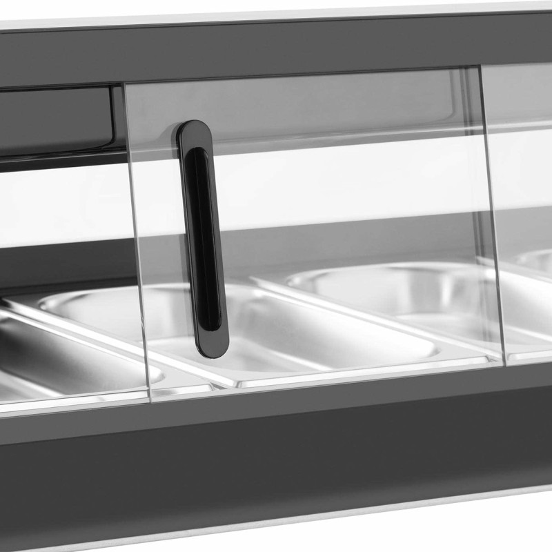 Šaldoma suši vitrina su LED apšvietimu 6 x GN 1/3