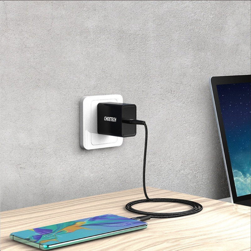Kabelis USB Type C - USB Type C Maitinimo tiekimas 60W 2m juodas
