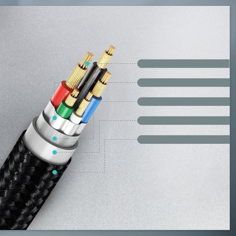 Kabelis USB Type C - USB Type C Maitinimo tiekimas 60W 2m juodas