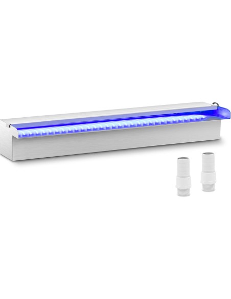 Sieninis kaskadinis krioklio snapelis tvenkinio sodui su LED apšvietimu 60 cm Sieninis kaskadinis krioklio snapelis tvenkinio sodui su LED apšvietimu 60 cm