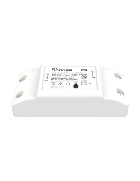 Smart Wireless Switch Relay Controller WiFi 433MHz RF White RFR2 Smart Wireless Switch Relay Controller WiFi 433MHz RF White RFR2