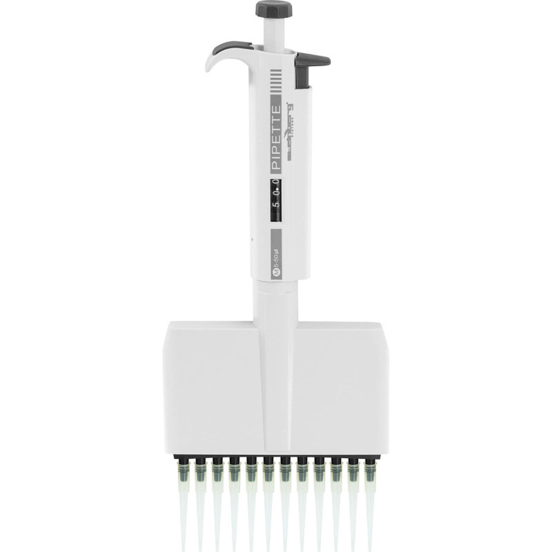 Laboratorinė pipetė 12 kanalų rankinė 0,005-0,05 ml