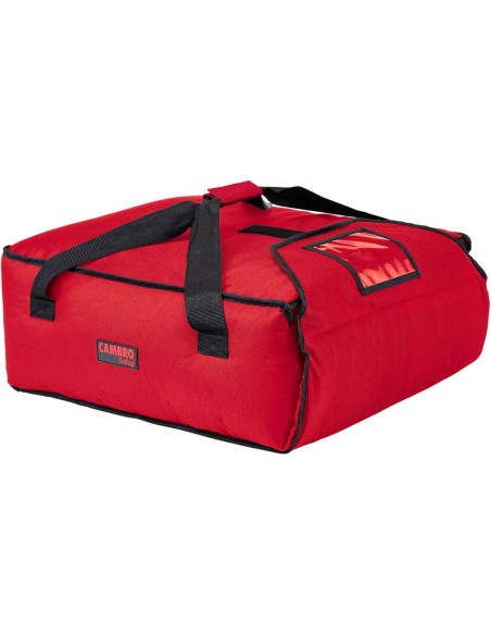 Termo pristatymo krepšys 3-4 dėžėms picos gabenimui 44,5 x 51 x 19 cm - raudonas